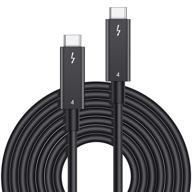 🔌 6.6ft thunderbolt 4 cable - 40gbps speed, 100w charging, and 8k video@60hz | compatible with thunderbolt 4/3/usb 4, usb 3, usb-c | universal connectivity (2m) логотип