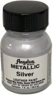 ✨ sparkle and shine with angelus acrylic leather paint-1oz.-silver logo