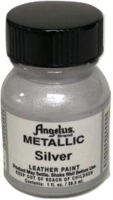 img 1 attached to ✨ Sparkle and Shine with Angelus Acrylic Leather Paint-1oz.-Silver