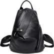 caransti leather backpack adjustable anti theft backpacks logo