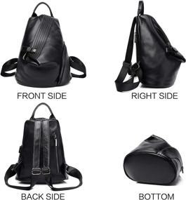 img 2 attached to Caransti Leather Backpack Adjustable Anti Theft Backpacks