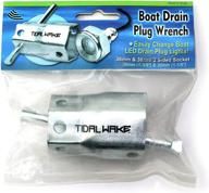 🌊 enhance your water adventure with tidal wake ip68 underwater boat drain plug led light for instant brilliant underwater lighting, no drilling required! логотип