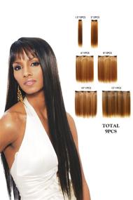 img 1 attached to 💇 Vivica A. Fox CLIPW14-V - 2 САМЫЙ ТЕМНЫЙ КАШТАНовый футуристический волоконный наращиваемый пряди: незаменимая парикмахерская для потрясающего образа