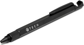 img 4 attached to ATECH Multifunction Pen 7-in-1 Tech Tool for Stocking Stuffers: Ruler, Stylus, Bottle Opener & More - Ideal Gift for Men, Survival & Everyday Use (Black)