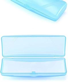 img 2 attached to 👓 Protective Hard Case for Eyeglasses - SUPVOX 5PCS Anti-pressure Clear Glasses Case, Portable & Durable (Light Green)