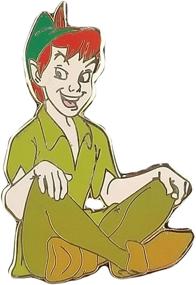 img 1 attached to 🧚 Collectible Disney Pin #93567: DLRP - Peter Pan Sitting - Limited Edition!