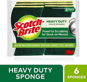 img 3 attached to 3m 6 Pack Scotch-Brite Heavy Duty Scrub Sponge 426