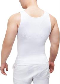 img 2 attached to 💪 Workout Undershirts for Men: Slimming Body Shaper with Chest Compression