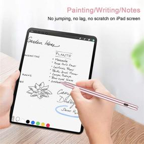img 3 attached to 🖊️ Digital Stylus Pen for Touch Screens - Active Pencil Fine Point Compatible with iPhone, iPad, Tablets, and More (Rose Gold)