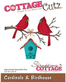 img 1 attached to CottageCutz CC 176 Die Cardinals Birdhouse Inches