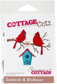 img 2 attached to CottageCutz CC 176 Die Cardinals Birdhouse Inches