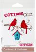 cottagecutz cc 176 die cardinals birdhouse inches logo