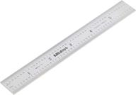 📏 mitutoyo 182-105, stainless steel rule, 6-inch/150mm, (1/32, 1/64-inch, 1mm, 1/2mm), 3/64-inch thickness, 3/4-inch width, satin chrome finish, tempered steel logo