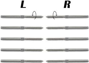 img 4 attached to Muzata 10PCS Railing Stainless Marine