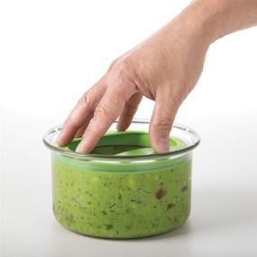 img 2 attached to 🥑 Enhanced Progressive Prepworks 6.3 in. W x 6.3 in. L Clear/Green Guacamole Keeper