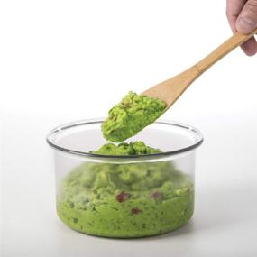 img 1 attached to 🥑 Enhanced Progressive Prepworks 6.3 in. W x 6.3 in. L Clear/Green Guacamole Keeper