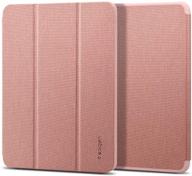 💖 spigen urban fit ipad air 4th gen case 10.9 inch with pencil holder (2020) - rose gold logo