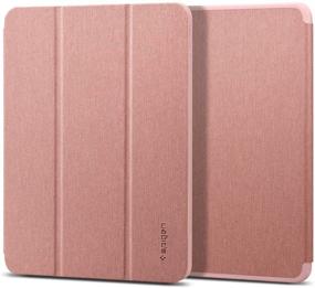 img 4 attached to 💖 Spigen Urban Fit iPad Air 4th Gen Case 10.9 Inch with Pencil Holder (2020) - Rose Gold