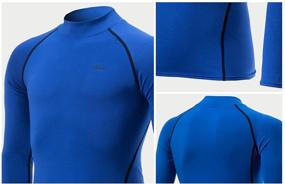 img 1 attached to 🔥 TSLA Thermal Sleeve Fleece Compression Girls' Clothing: Keep Warm and Active