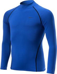 img 4 attached to 🔥 TSLA Thermal Sleeve Fleece Compression Girls' Clothing: Keep Warm and Active