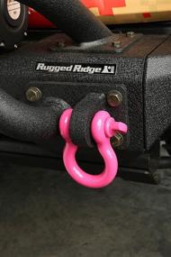 img 2 attached to 🔒 Rugged Ridge 11235.23 Pink D-Ring Shackle - 3/4 inch, 9500 Lb