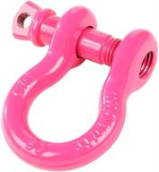 🔒 rugged ridge 11235.23 pink d-ring shackle - 3/4 inch, 9500 lb logo