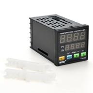 🌡️ agptek f/c pid temperature controller with dual display and programmable digital control ta4-ssr solid state relay - 2 alarms included logo