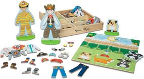 img 4 attached to Melissa & Doug Occupations Magnetic Dress-Up Set