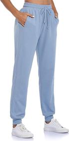 img 3 attached to 🩳 Fulbelle Women's Cotton Sweatpants with Pockets | Drawstring Joggers | Yoga Pants