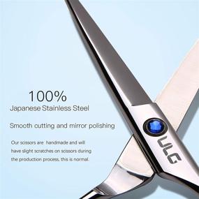 img 3 attached to 💇 ULG 6.5 inch Hair Cutting Scissors - Professional Barber Shears for Salon Razor Edge Hair Cutting