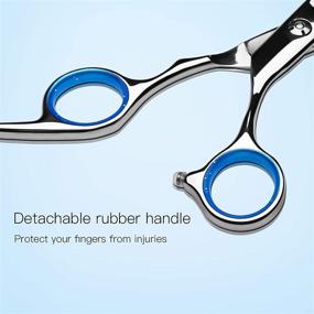 img 2 attached to 💇 ULG 6.5 inch Hair Cutting Scissors - Professional Barber Shears for Salon Razor Edge Hair Cutting