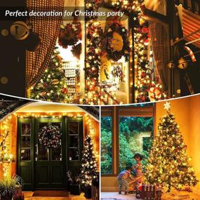 img 1 attached to 400 LED Solar Star String Lights Outdoor - Extra-Long 4-Pack, 160FT Decorative Lights, Waterproof with 8 Lighting Modes, Solar Powered Garden Lights for Christmas Tree, Party, Wedding, Patio, Yard (40FT Each)