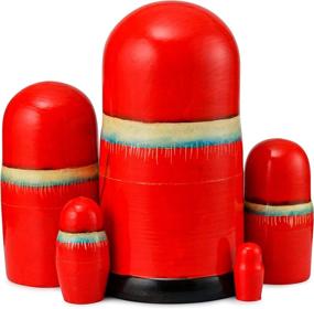 img 2 attached to MUARO Russian Matryoshka Stacking Handmade Novelty & Gag Toys ~ Nesting Dolls