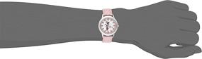 img 3 attached to 🐭 Minnie Mouse Time Teacher Watch for Kids with Stainless Steel and Pink Leather Band by Disney - W000038