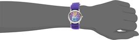 img 2 attached to 👑 Disney Kids' Cinderella Glitz Stainless Steel Time Teacher Watch - Purple Nylon Band