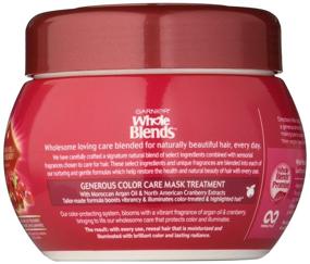 img 3 attached to 💆 Garnier Whole Blends Color Care Mask: Argan Oil & Cranberry Extracts, 10.1 Fl Oz