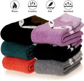 img 3 attached to 🧦 Cozy and Versatile Kids Wool Winter Warm Socks: Soft, Thick, and Perfect for Hiking, Casual Wear, or Thermal Protection!