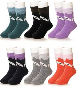 img 4 attached to 🧦 Cozy and Versatile Kids Wool Winter Warm Socks: Soft, Thick, and Perfect for Hiking, Casual Wear, or Thermal Protection!