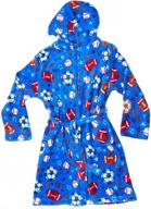 75508-4-7 prince of sleep fleece 🤴 robe / boy's robe for ultimate comfort logo