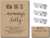 how big is mommy's belly? kraft (54 pieces) fun, easy baby shower game - gender neutral unisex - enhanced seo logo