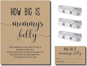 img 2 attached to How Big is Mommy's Belly? Kraft (54 Pieces) Fun, Easy Baby Shower Game - Gender Neutral Unisex - Enhanced SEO