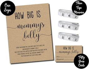 img 1 attached to How Big is Mommy's Belly? Kraft (54 Pieces) Fun, Easy Baby Shower Game - Gender Neutral Unisex - Enhanced SEO