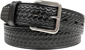 img 4 attached to Basketweave Genuine Leather Utility Uniform Men's Accessories and Belts