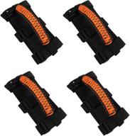 🚗 изысканные рукоятки для ролл-бара hiixhc premium для jeep wrangler: надежные аксессуары для салона для улучшенного сцепления и безопасности (2-4 шт) логотип