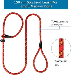 img 3 attached to 🐶 Coolrunner 2PCS Durable Dog Slip Rope Leash: Strong and Adjustable Training Leash for Small to Medium Dogs (10-80 lb)