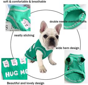 img 1 attached to 🐶 Summer Dog Shirt: Breathable Cotton Pet Apparel for Small to Medium Dogs - Keep Your Pup Cool and Stylish