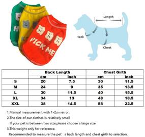 img 3 attached to 🐶 Summer Dog Shirt: Breathable Cotton Pet Apparel for Small to Medium Dogs - Keep Your Pup Cool and Stylish