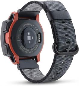 img 4 attached to 🔗 Тканевый нейлоновый ремешок для смарт-часов Garmin Instinct Tactical/Esports/Surf/Camo/Solar Outdoor Sport Watch и Forerunner 745 Running Smartwatch - замена C2D JOY