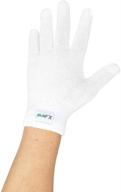 premium white gloves: unparalleled comfort with regular stretch polyester logo