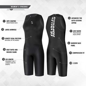 img 2 attached to Synergy Triathlon Swimskin - Women's SynSkin Skinsuit: Ironman USAT & FINA Approved, Enhance Your Performance